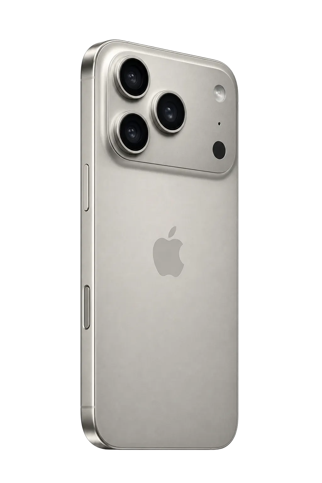 iPhone 17 Pro in natural titanium
